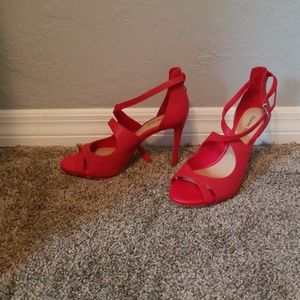 Gianni Bini red high heel shoe..